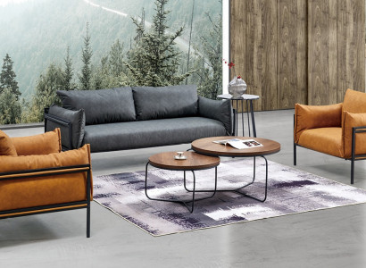 Sofagarnitur Sofa Couch Polster Stoff Garnitur 3+1+1 Komplett Set Garniturern